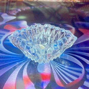 Vintage Crystal glass ashtray